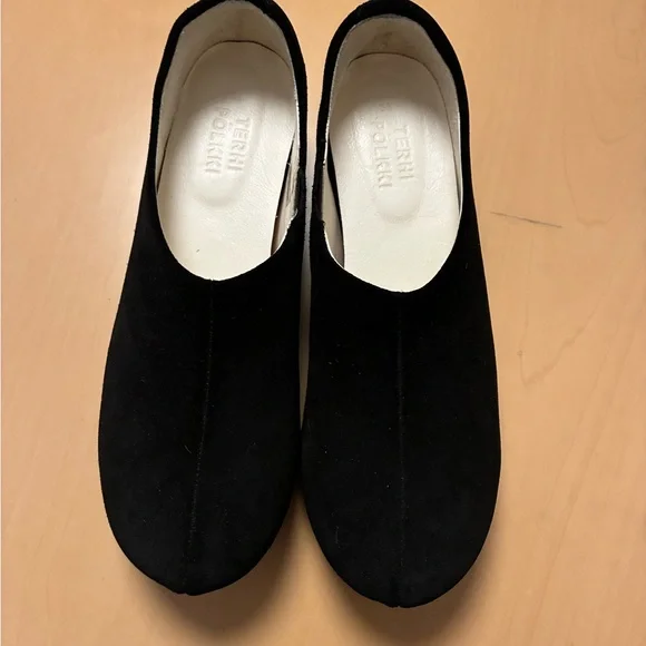 Terhi Polkki Black Suede Women's Clog - Picture 4 of 11